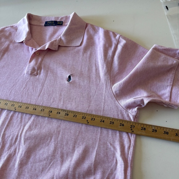 Polo Ralph Lauren Light Pink & Navy Pony Collared Polo Shirt Mens BIG 2XB - Picture 5 of 6